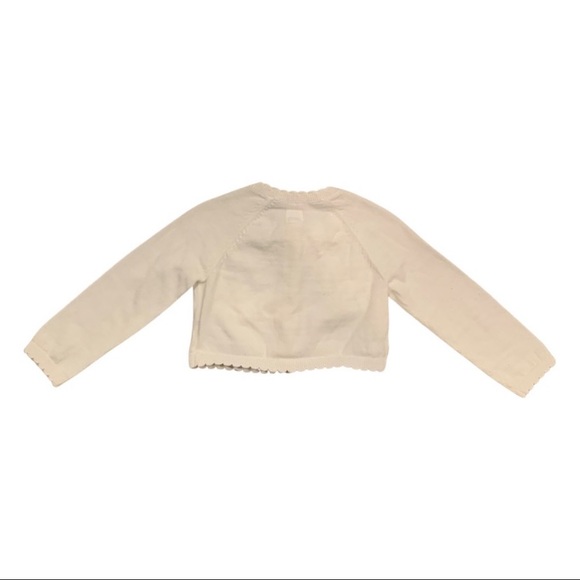 Gap baby White scallop cropped cardigan 
Size:18-24 - Picture 3 of 5